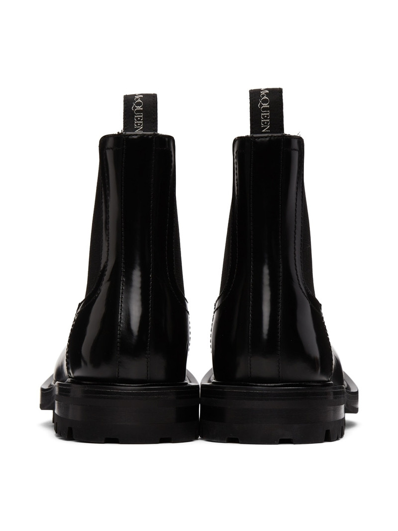 Black Leather Chelsea Boots 4