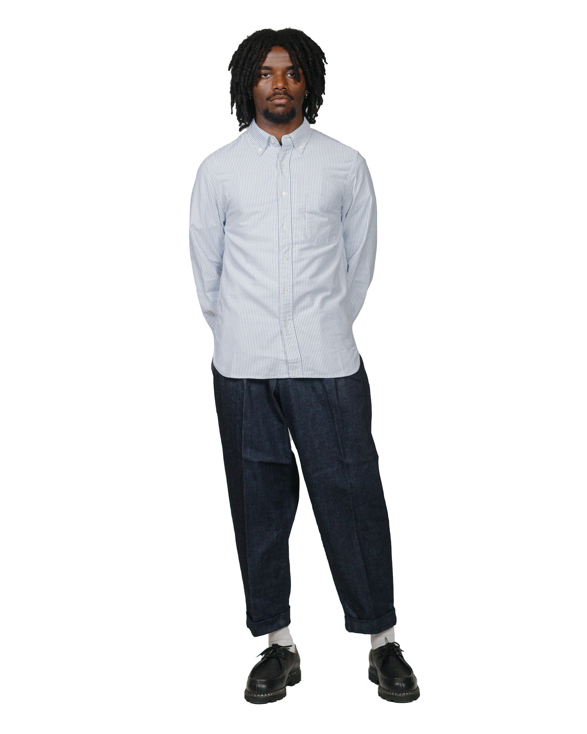 B.D. Oxford Candy Stripe Blue - 4