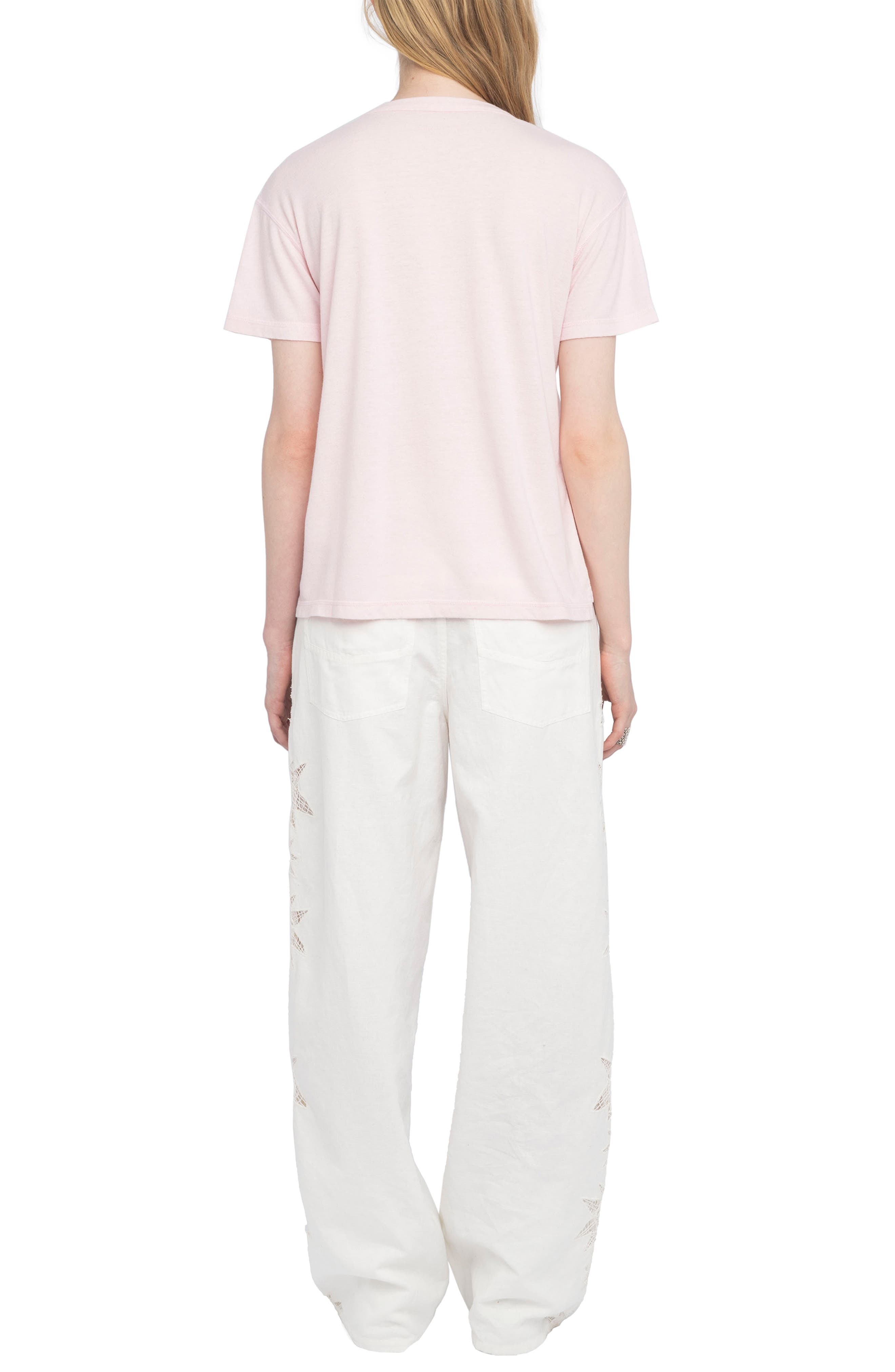Zadig & Voltaire Marta Diamante Wings T-Shirt in Candy at Nordstrom - 5