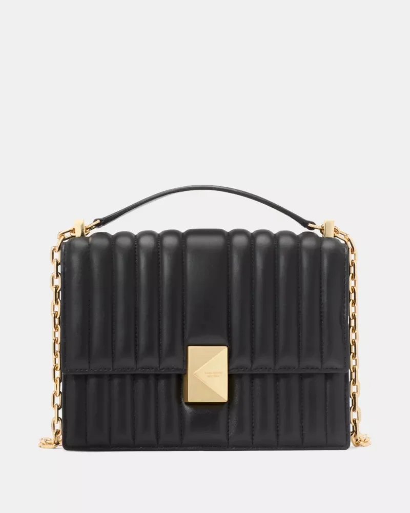 Deco Quilted Chain Shoulder Bag - 1