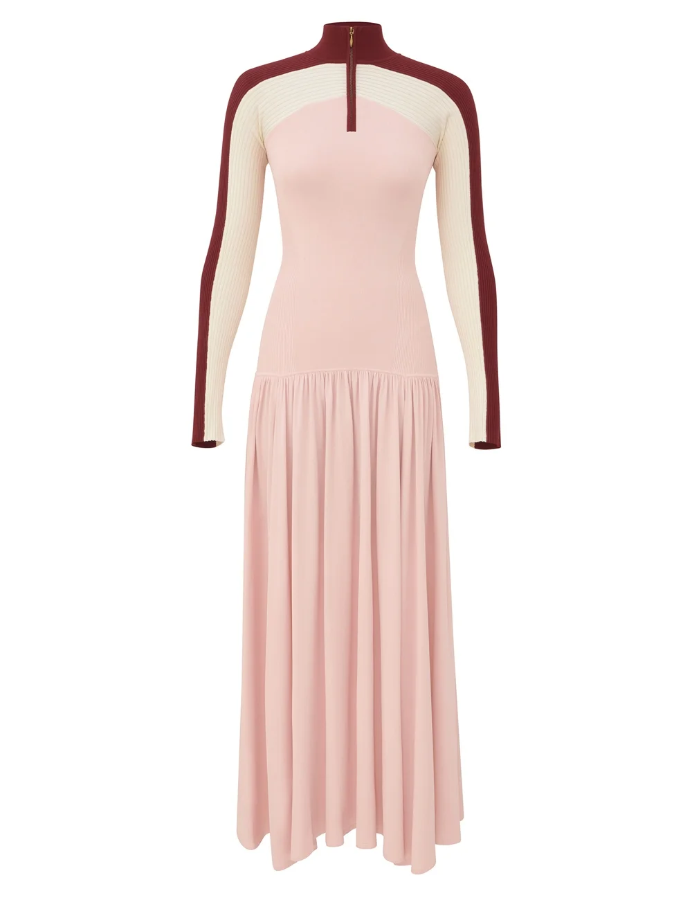 CLASH SPORTY RIB MAXI DRESS - 1