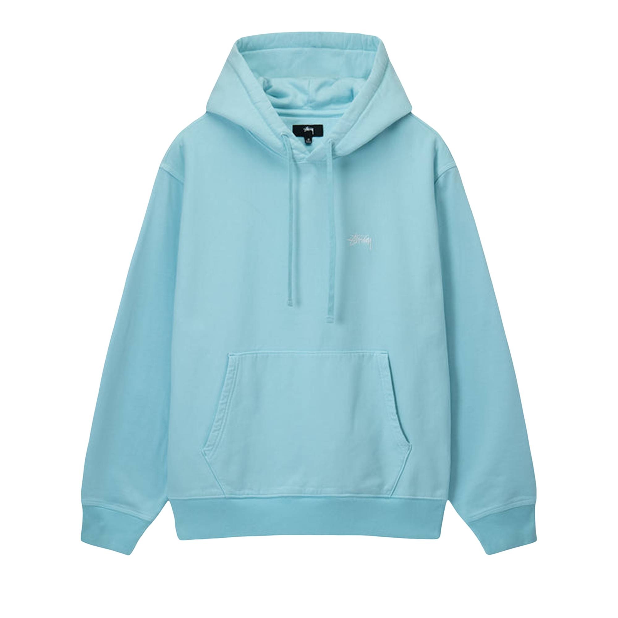 Stussy Overdyed Stock Logo Hoodie 'Blue' - 1