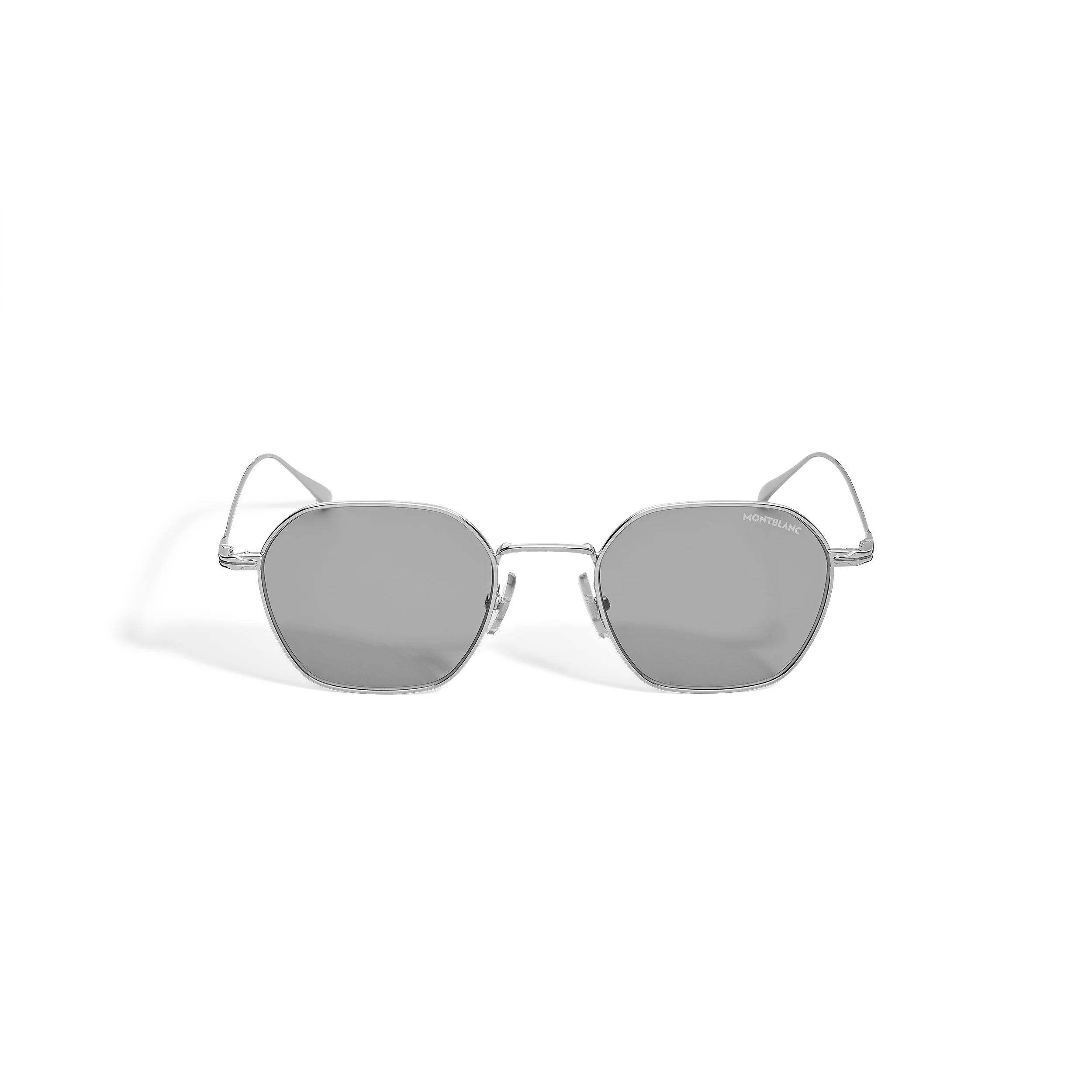 ROUND SUNGLASSES WITH SILVER-COLORED METAL FRAME - 1