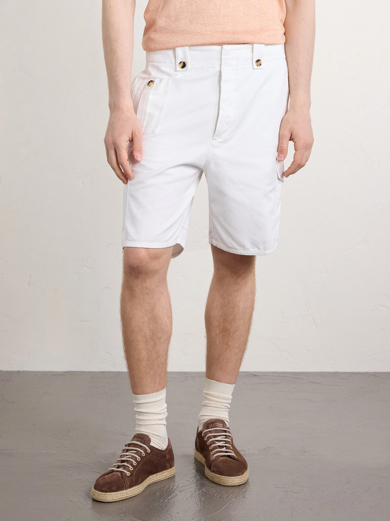 Straight-Leg Cotton-Twill Cargo Shorts 3
