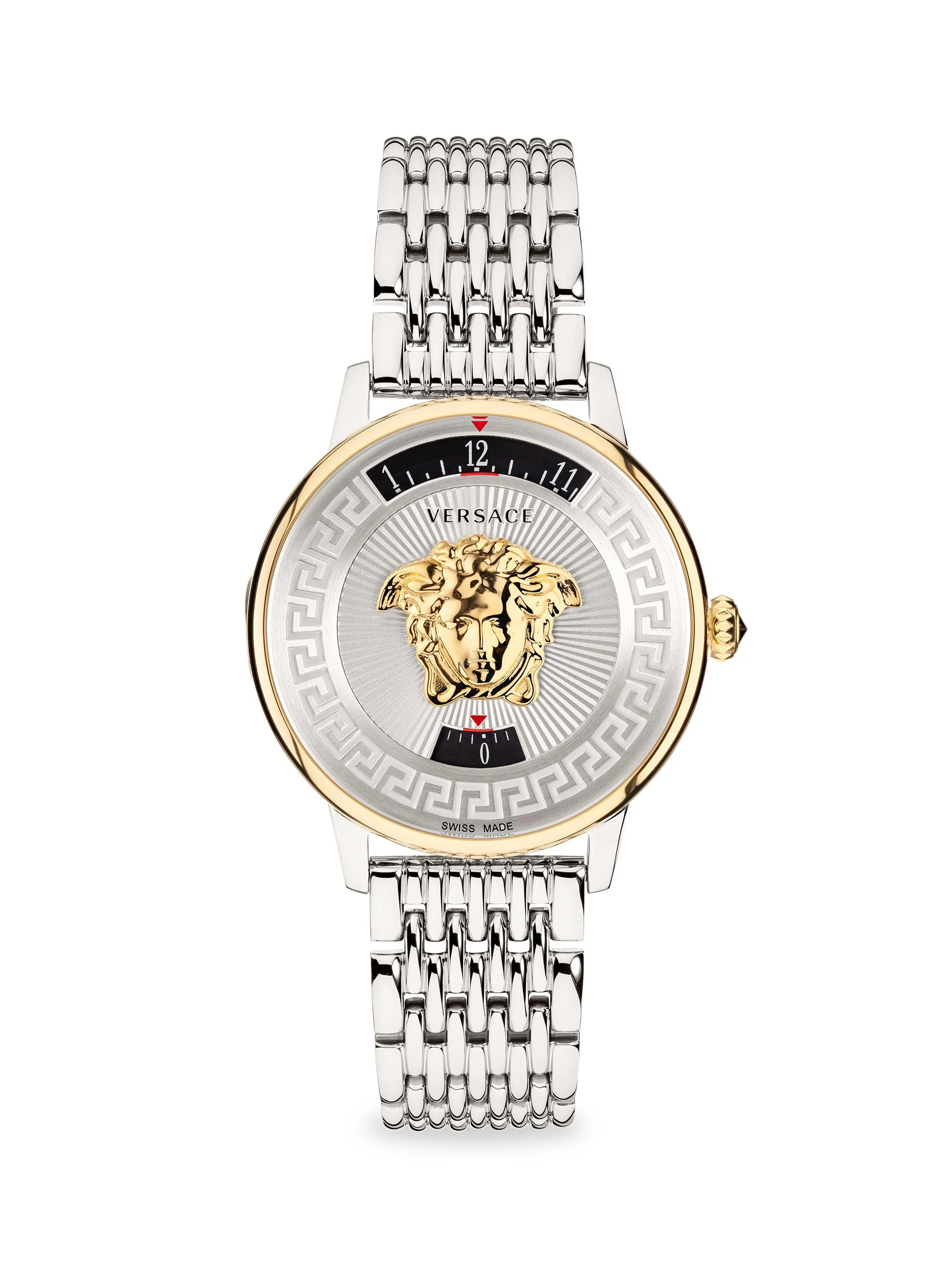 Men's Medusa Icon Stainless Steel Bracelet Watch - Silver - 1