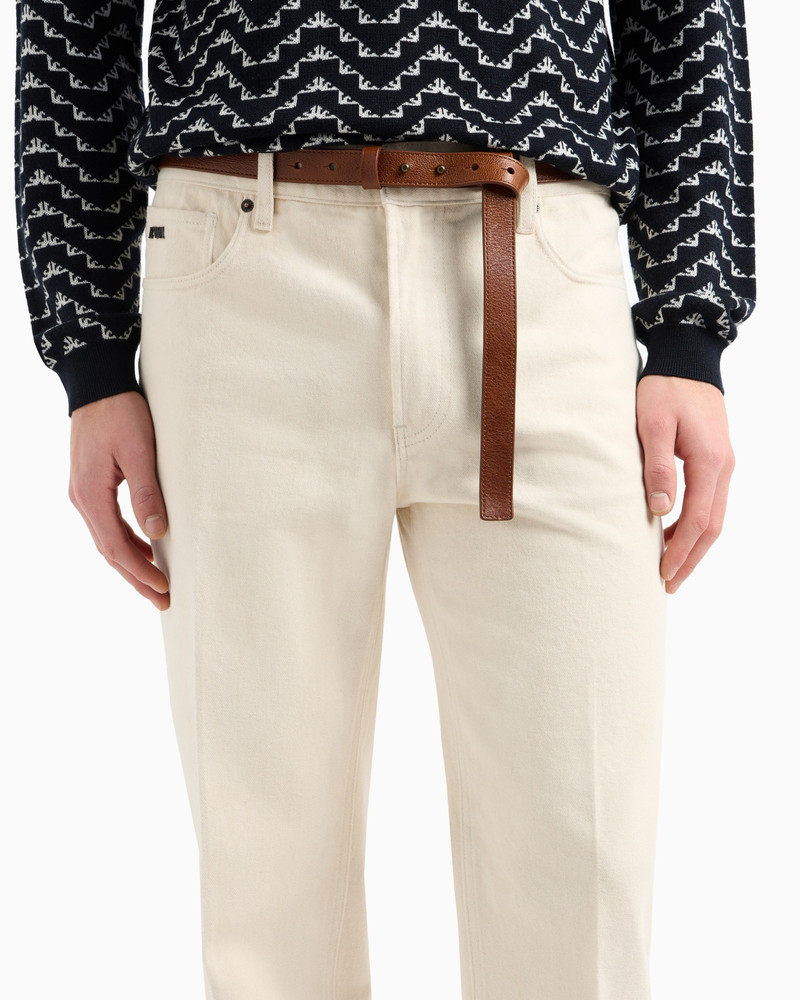 J76 STRAIGHT-FIT, BULL DENIM JEANS 5