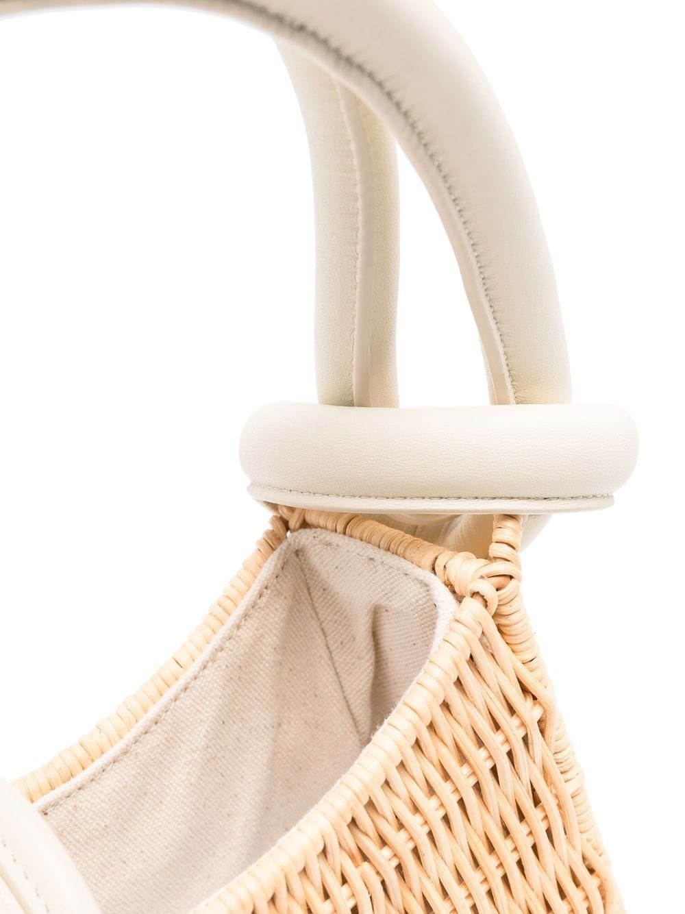 woven basket style tote bag - 5