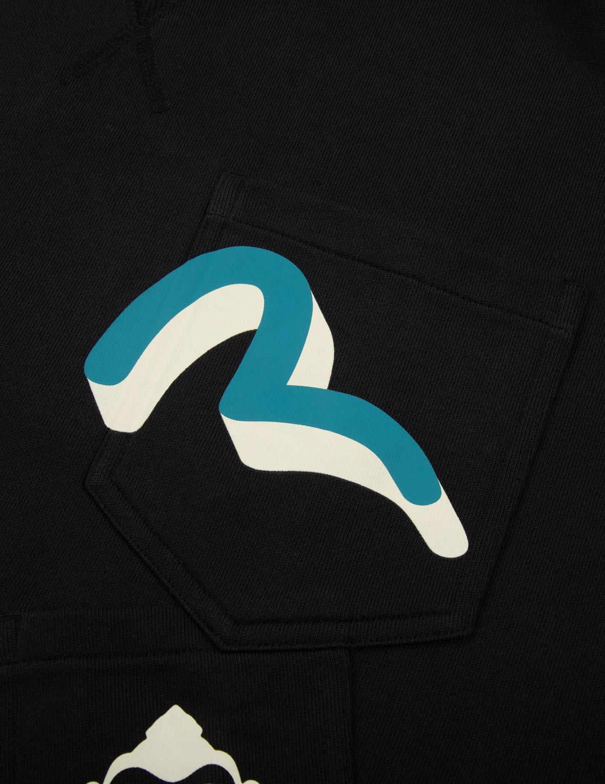 SEAGULL AND GODHEAD PRINT POCKET LOOSE FIT SWEATSHIRT - 7