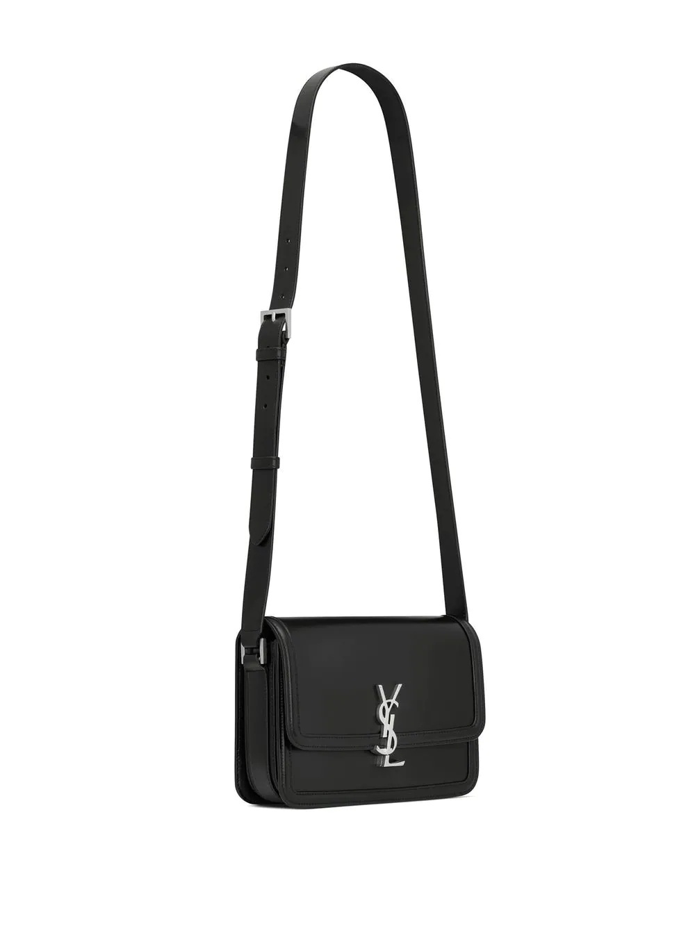 monogram-logo leather messenger bag - 3