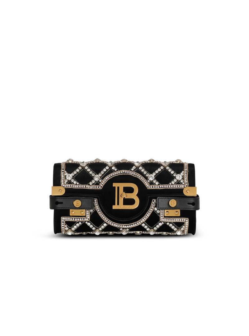 B-Buzz 23 velvet and pearl clutch 1