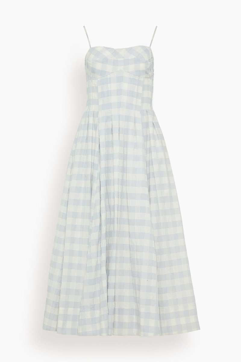 Kittiya Sleeveless Midi Dress in Periwinkle Sky Multi - 1
