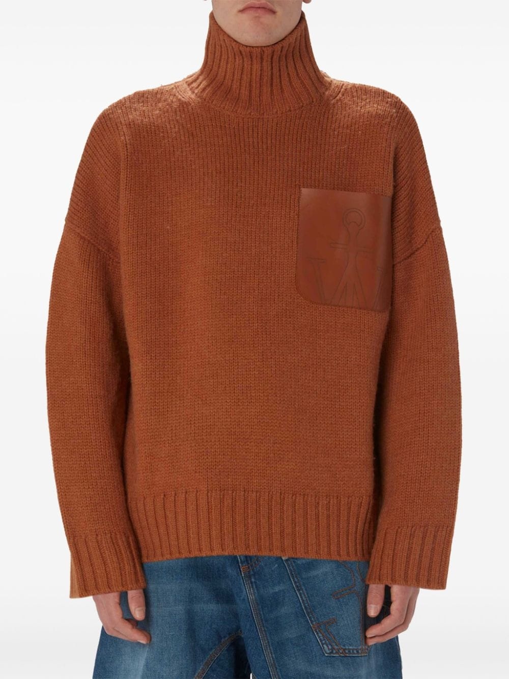 Anchor-logo drop-shoulder jumper - 3