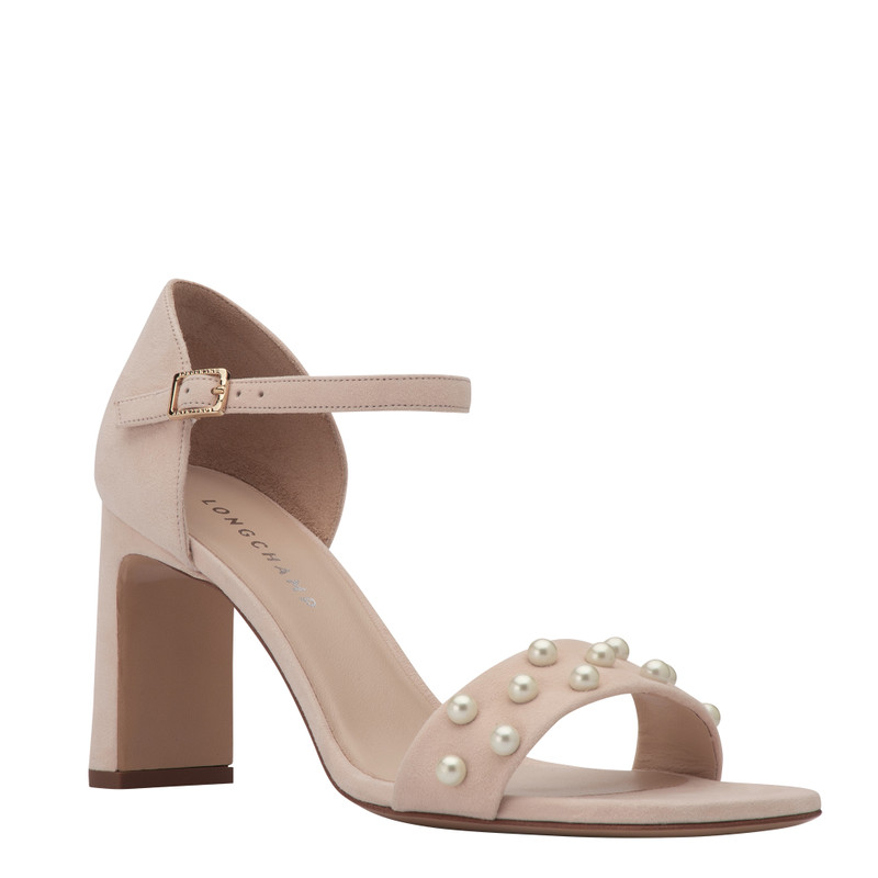 La Baronne High heel sandals Cream - Leather 4