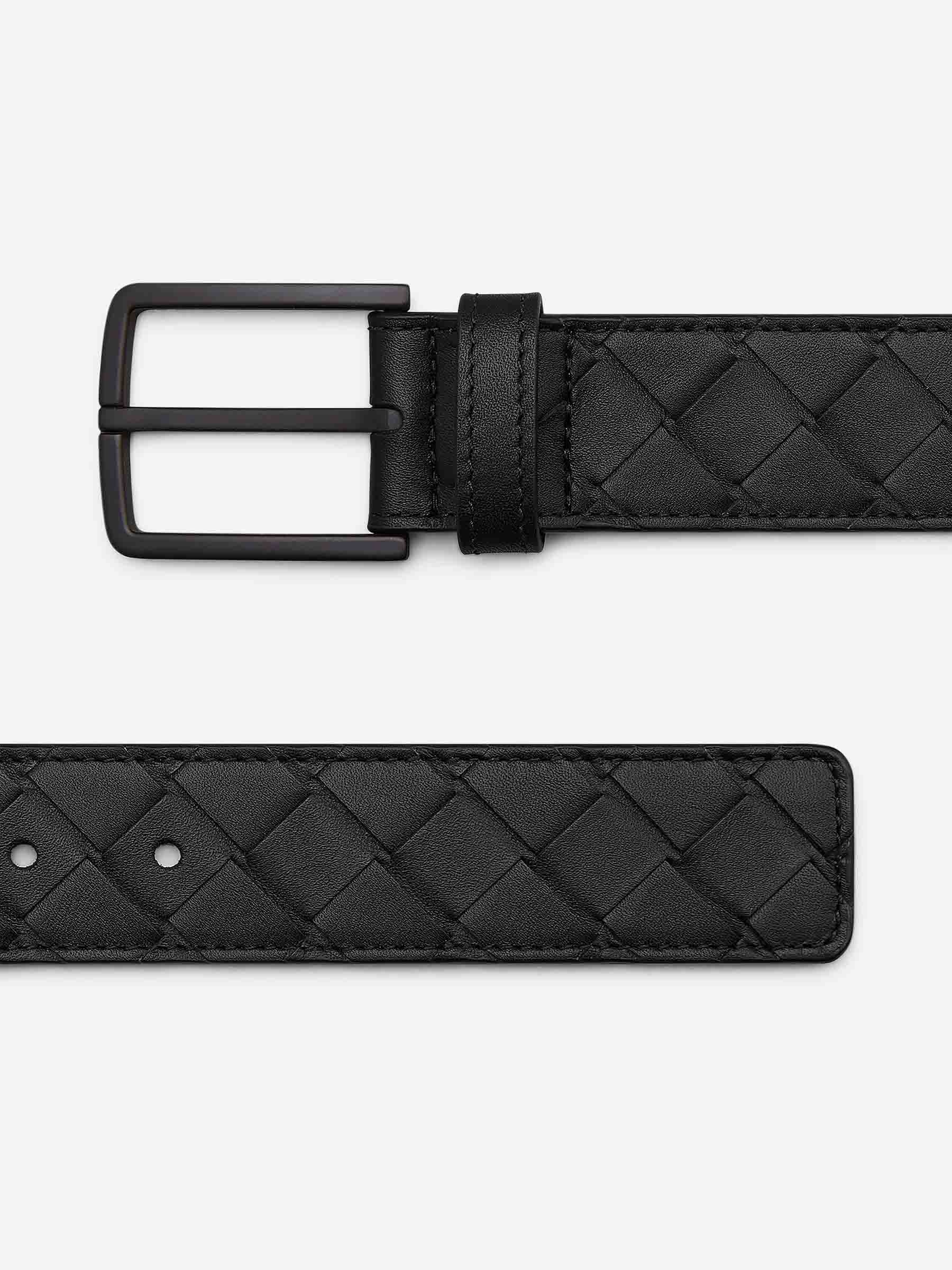 INTRECCIATO LEATHER BELT - 3