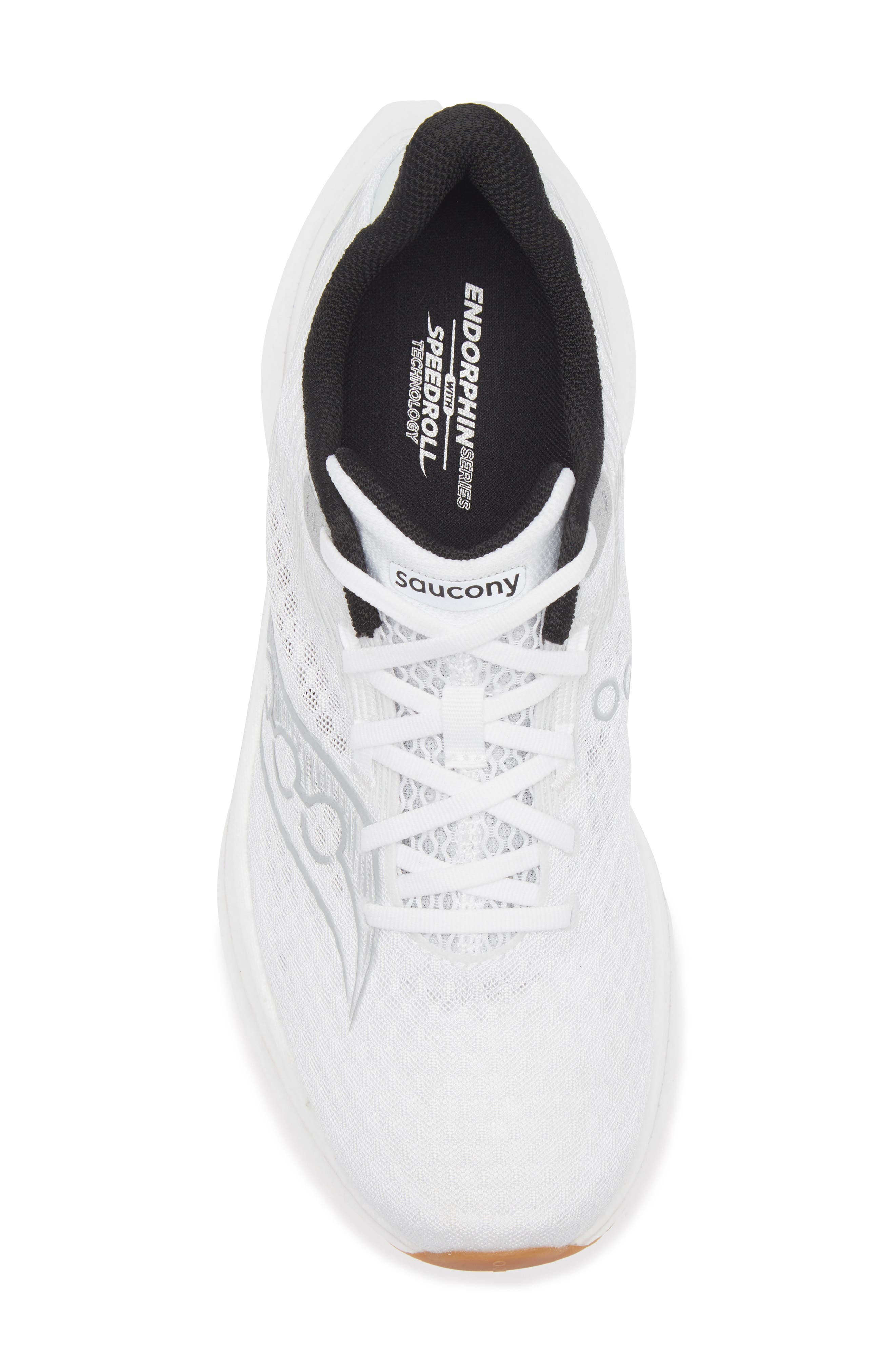 Saucony Endorphin Speed 5 Running Shoe in White/Gum at Nordstrom - 5