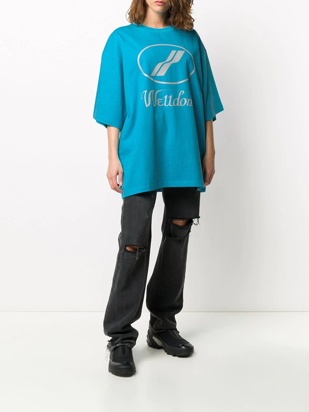 oversized logo print T-shirt - 3