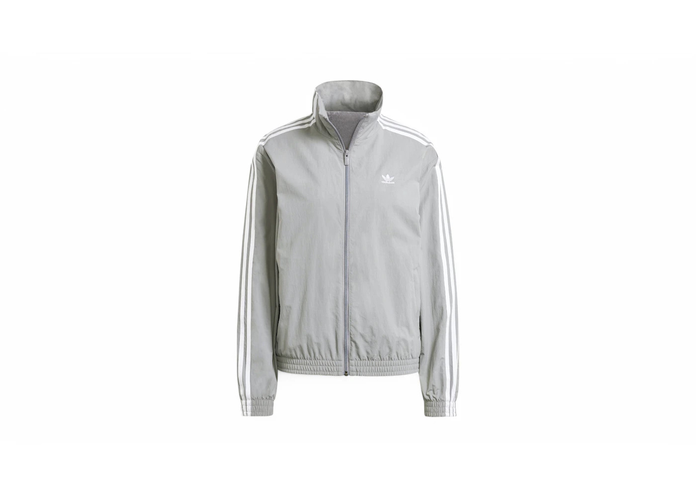adidas Women's Woven Track Top Grey Three - 1