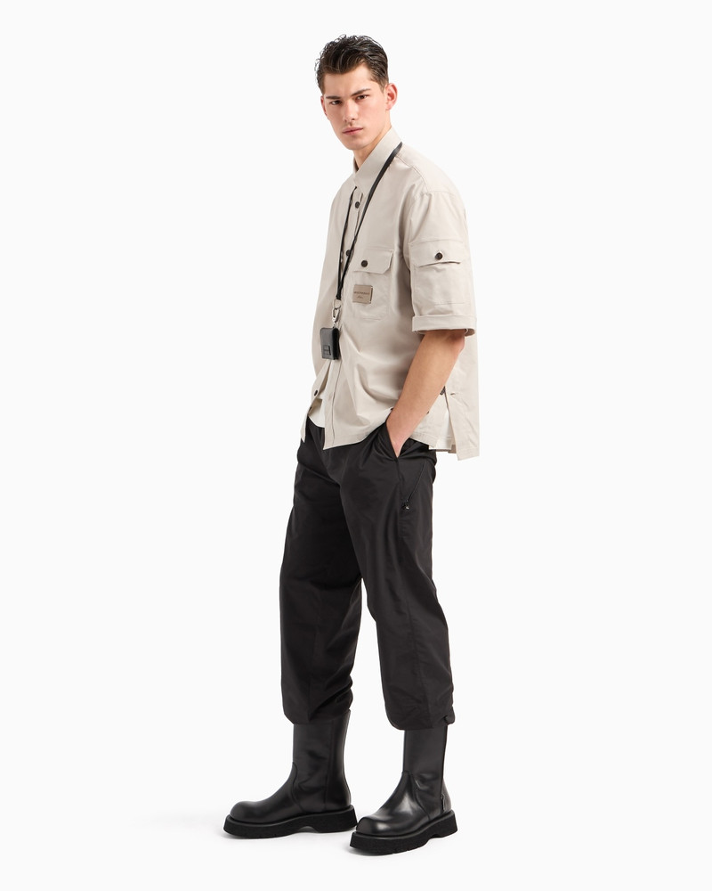 EMPORIO ARMANI TECHNICAL FABRIC TROUSERS WITH ZIP POCKET outlook