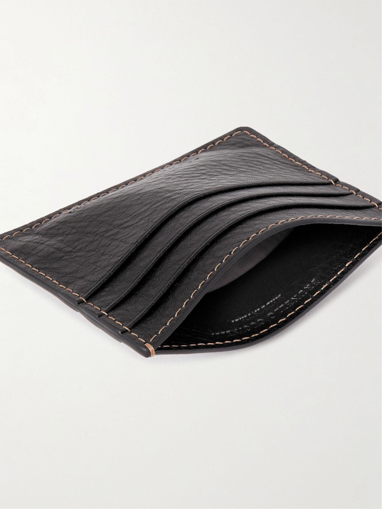 Full-Grain Leather Cardholder Black - 4