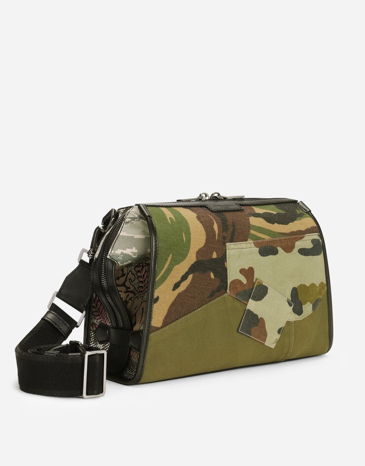 Camouflage patchwork crossbody bag - 3