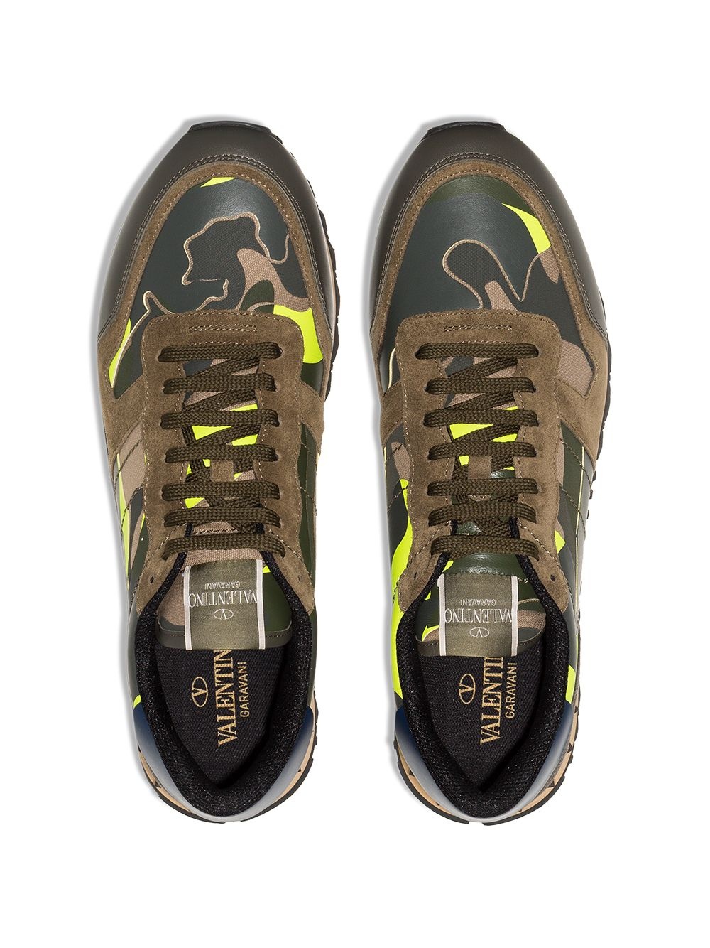 Rockrunner leather camouflage print sneakers - 4