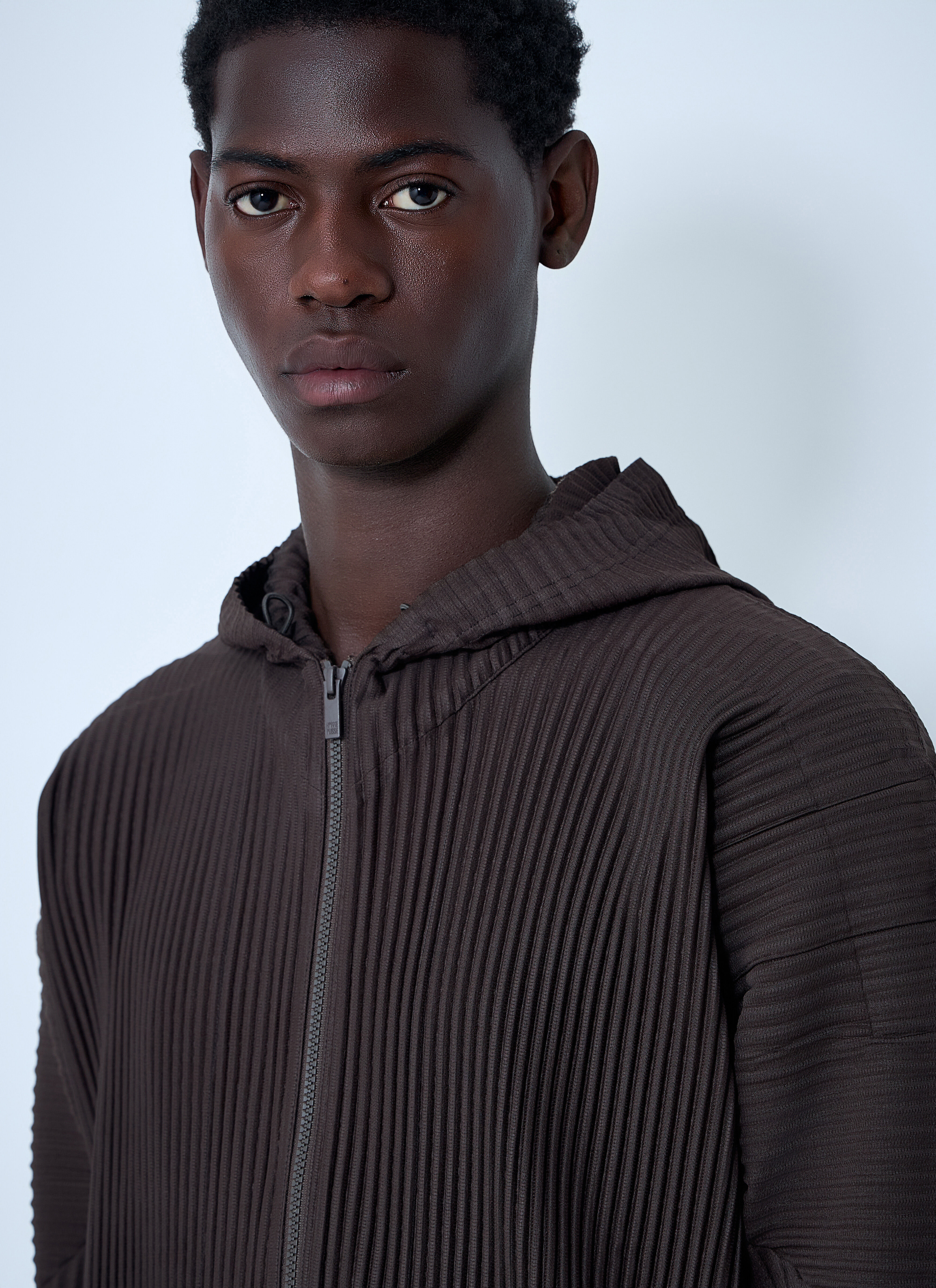Pleated Hooded Jacket - 5