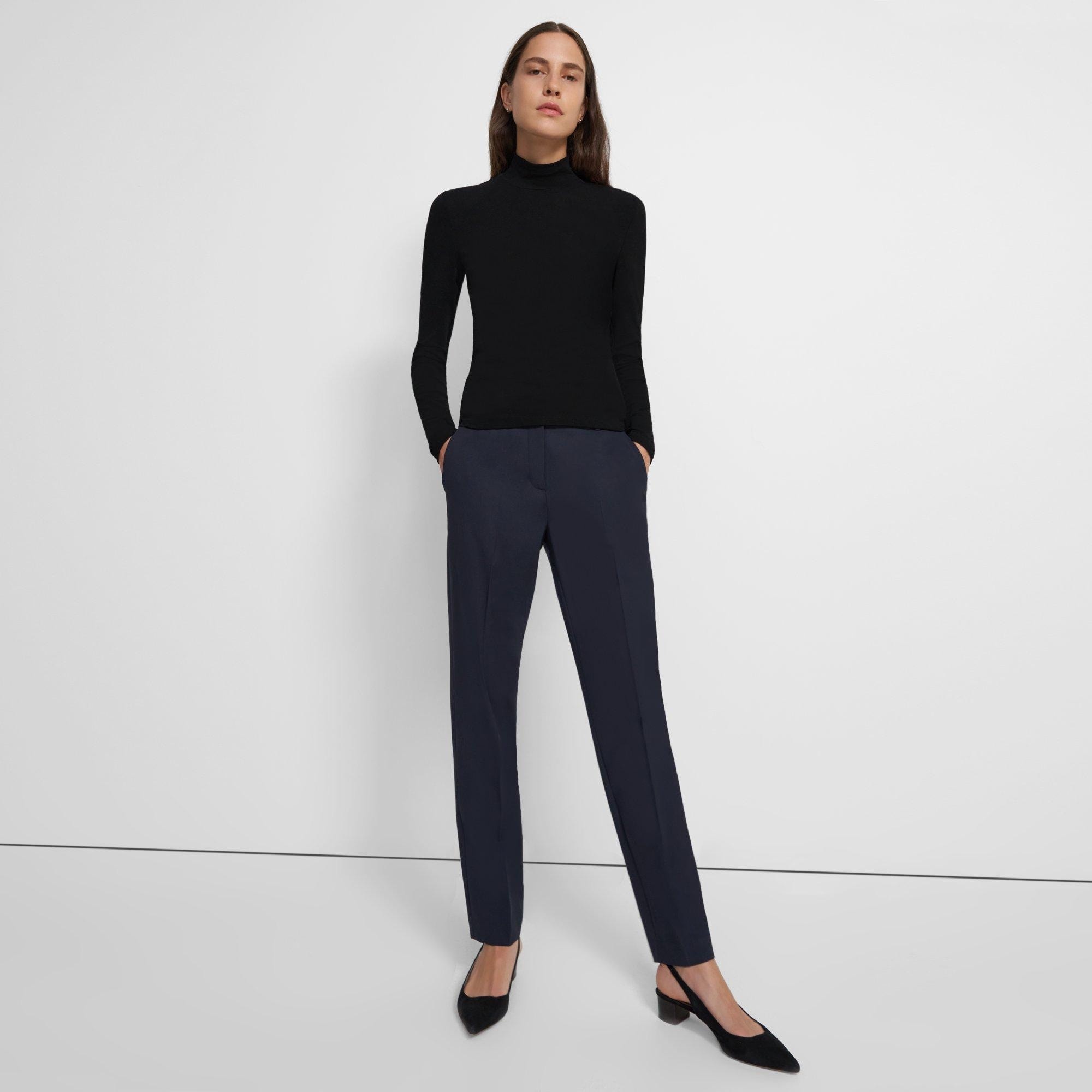 Turtleneck Sweater in Ribbed Viscose - 3