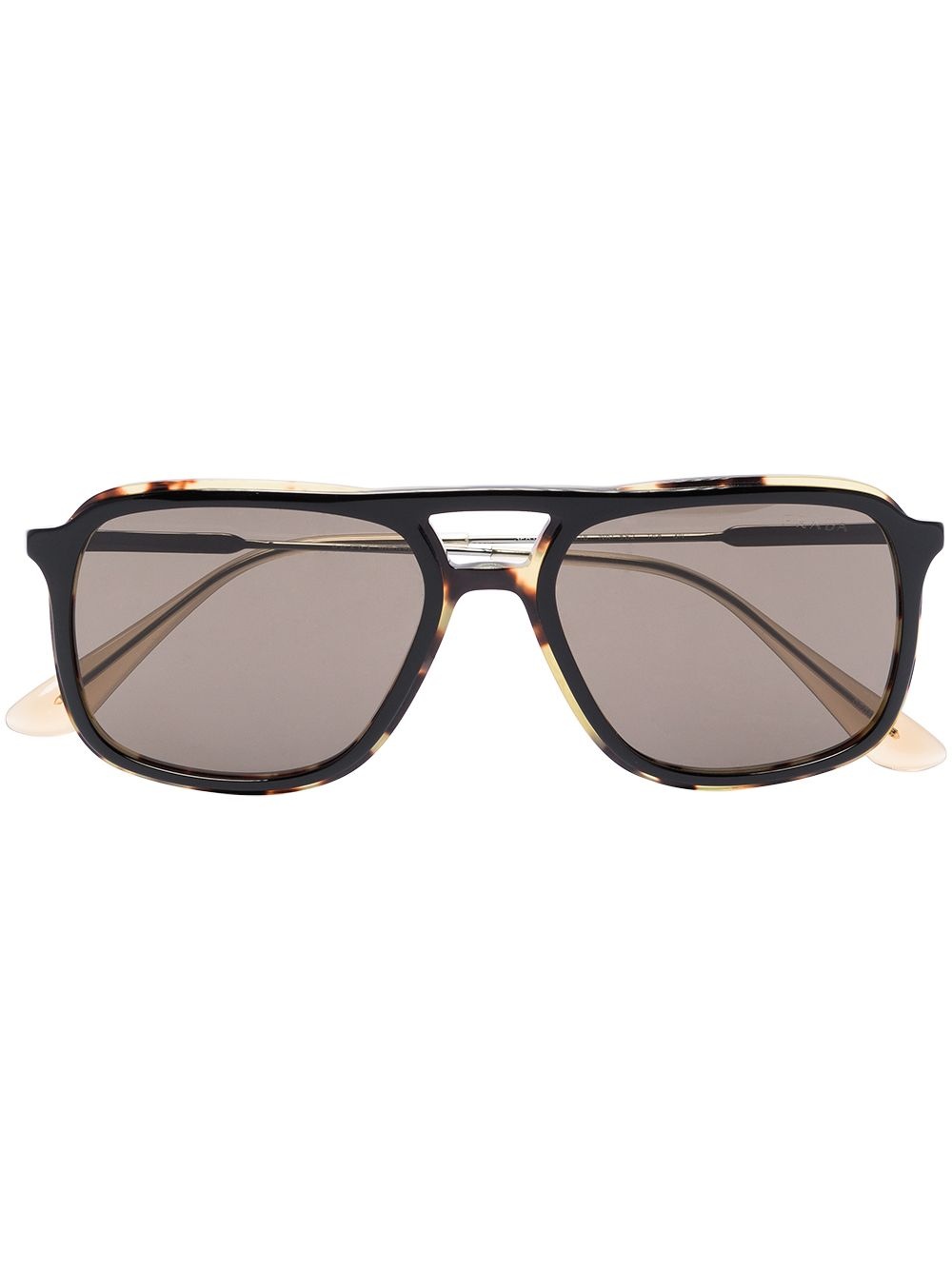 tortoiseshell aviator-frame sunglasses - 1