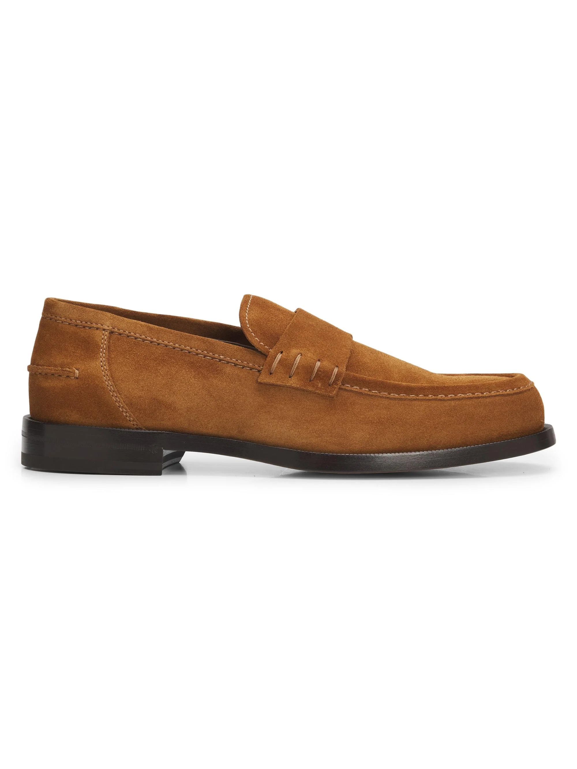Men's Preppy 45MM Suede Penny Loafers - Texan - 1