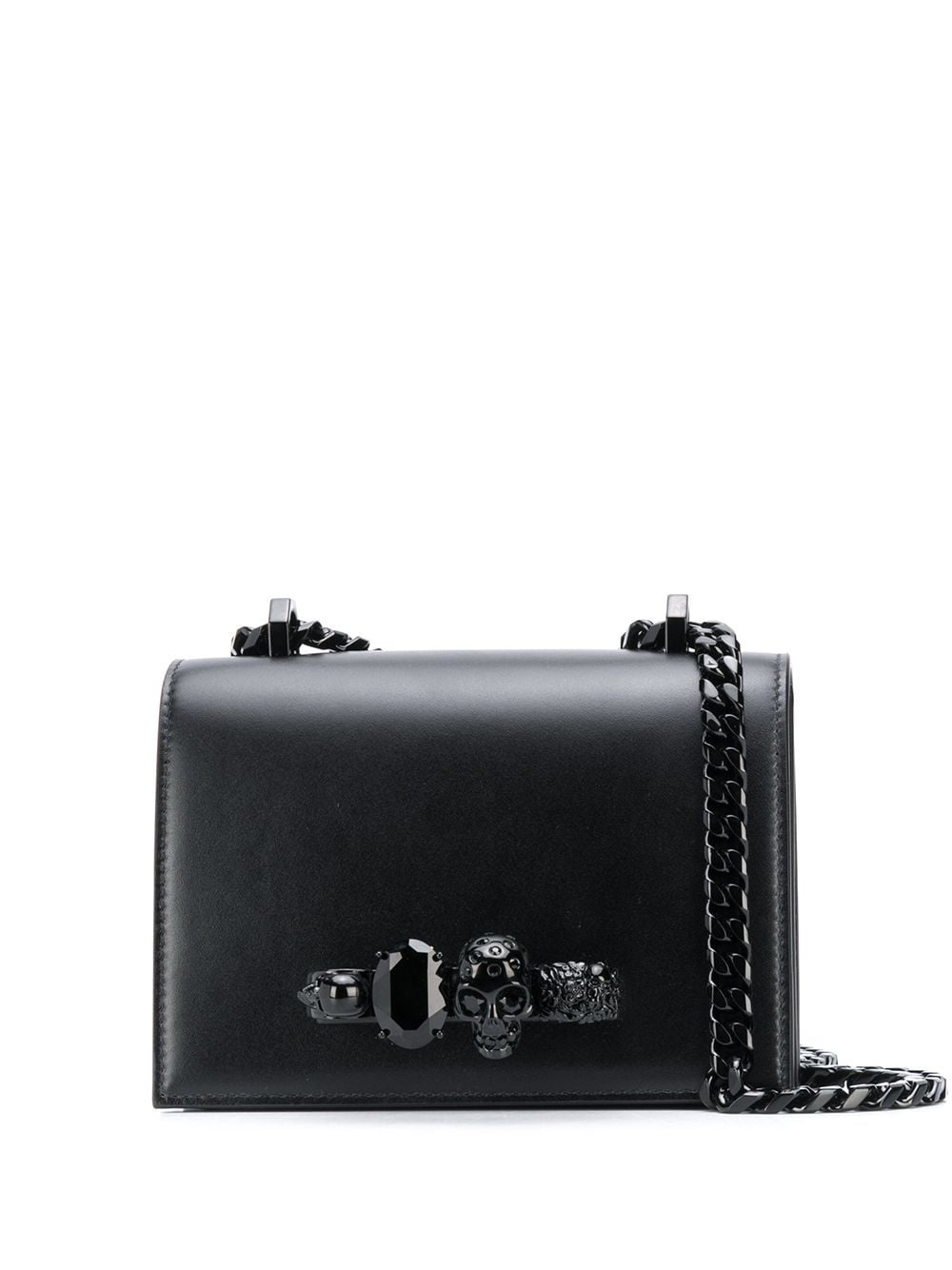 skull knuckle duster crossbody bag - 1