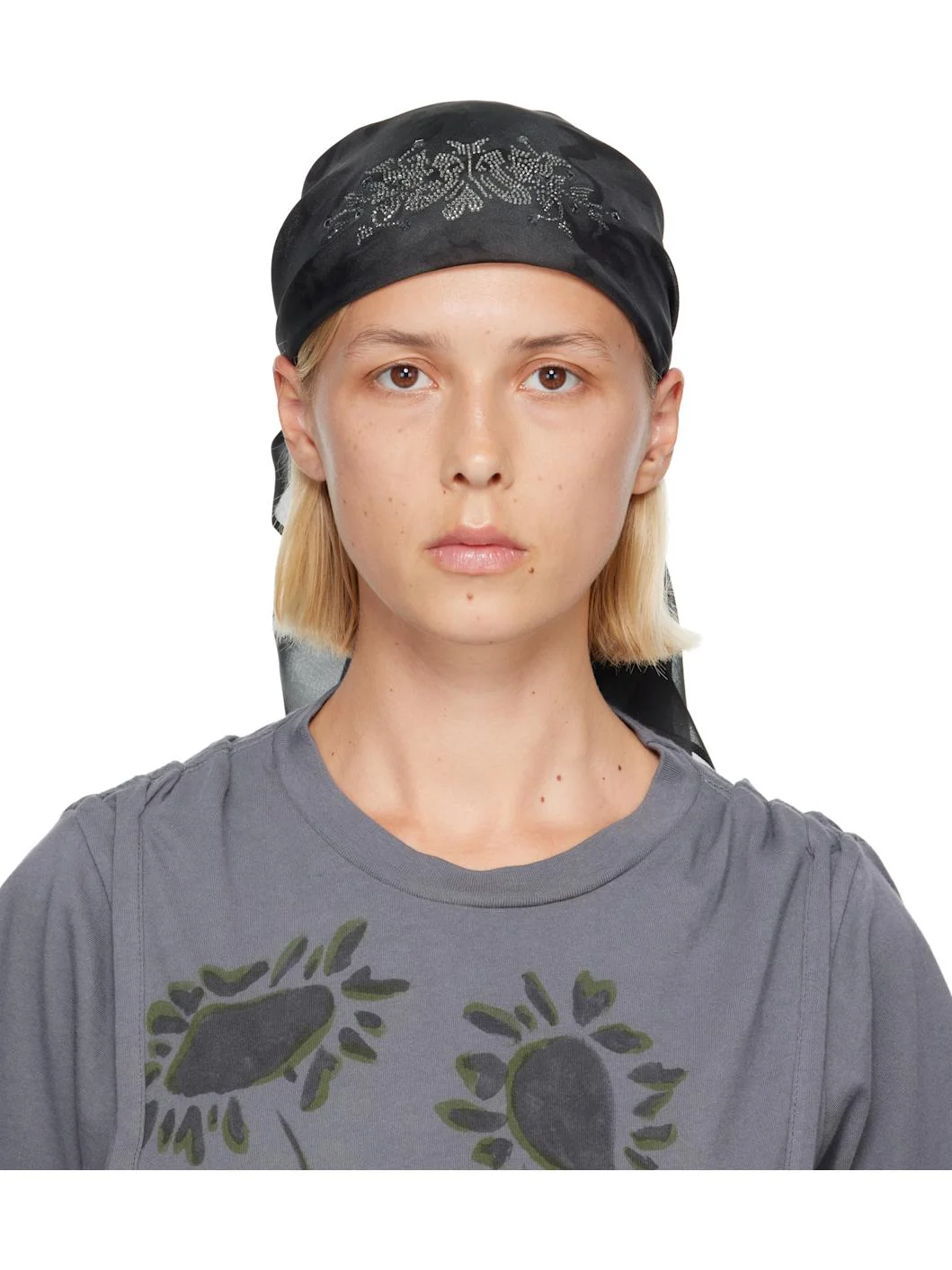 Black Princess Foulard Scarf - 1