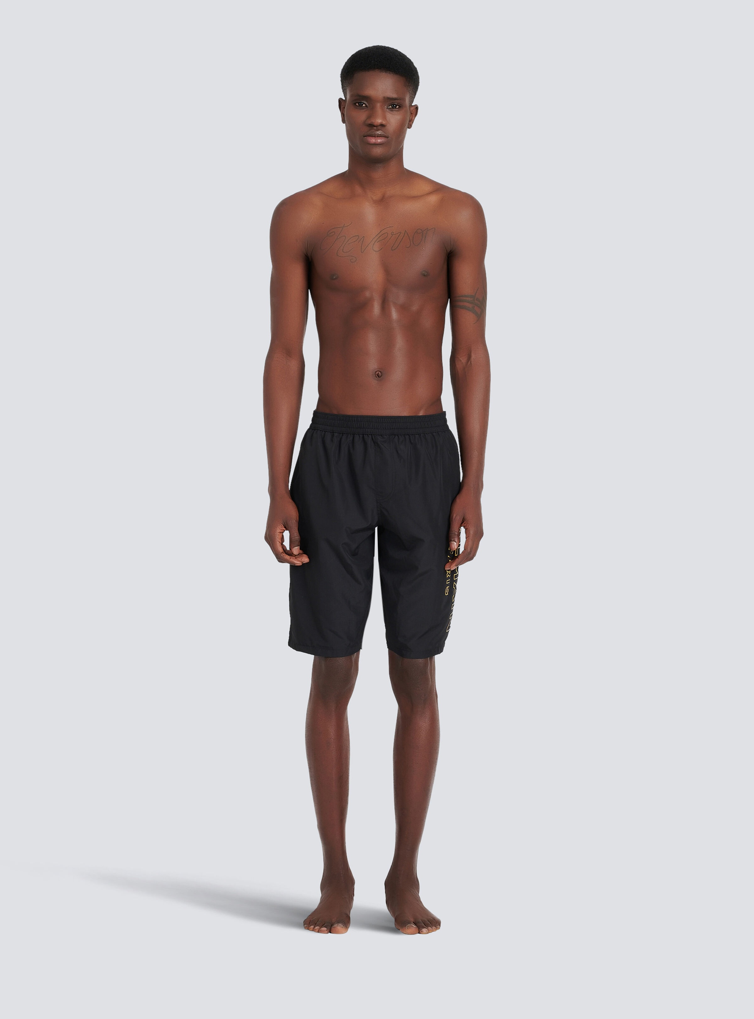 Balmain logo swim shorts - 3