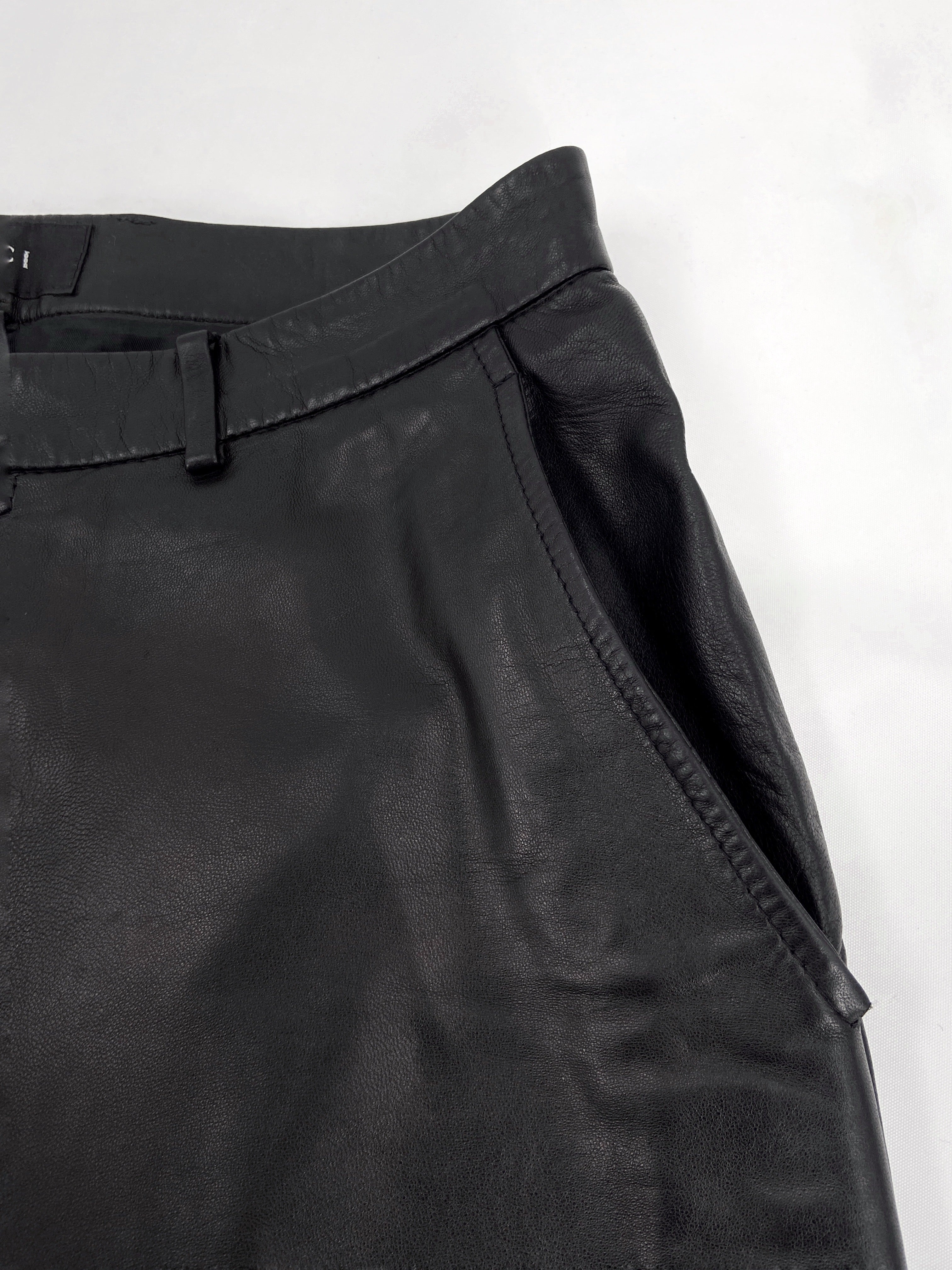 Gucci Tom Ford Men’s Lambskin Leather Trousers Pants 46 - 9