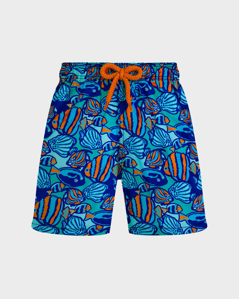 BOYS SWIM TRUNKS FISHY VIBES 1