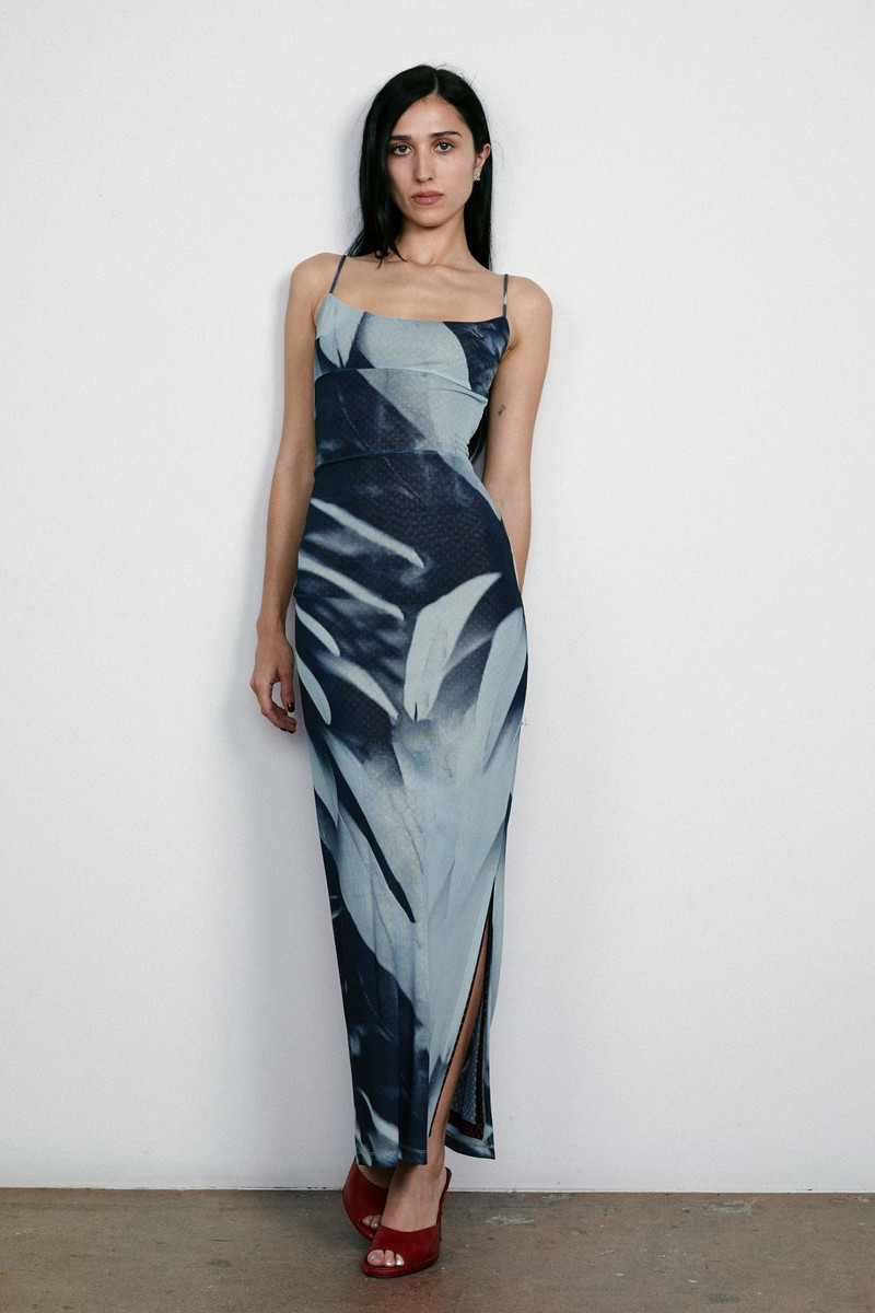 THAIS DRESS - FEATHER POLKA DOT 1