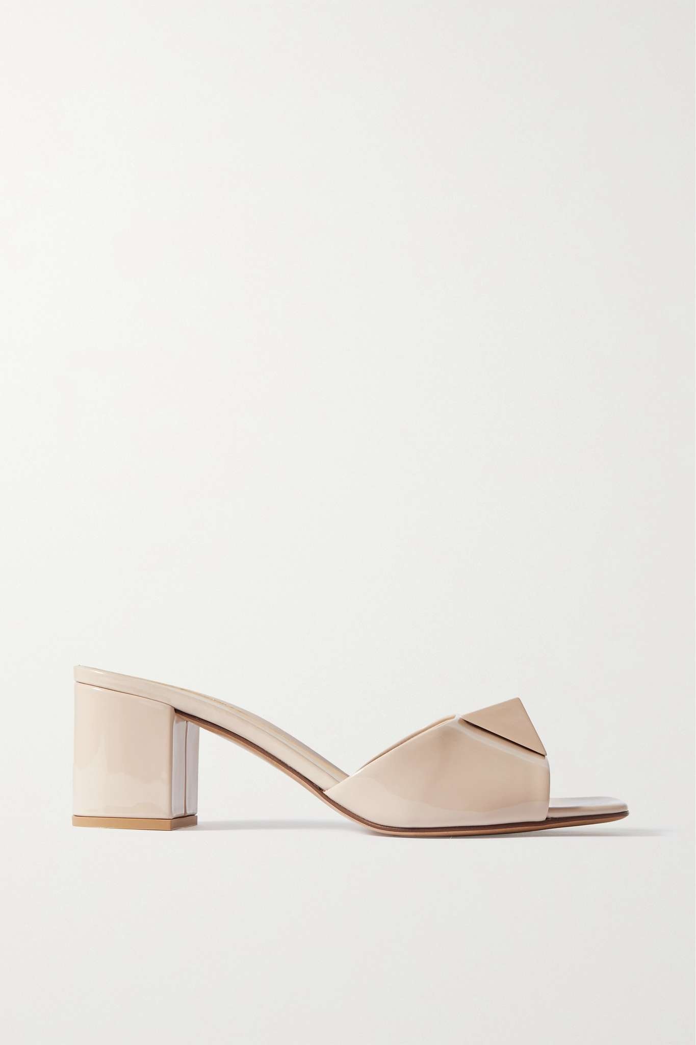 One Stud 60 patent-leather mules - 1