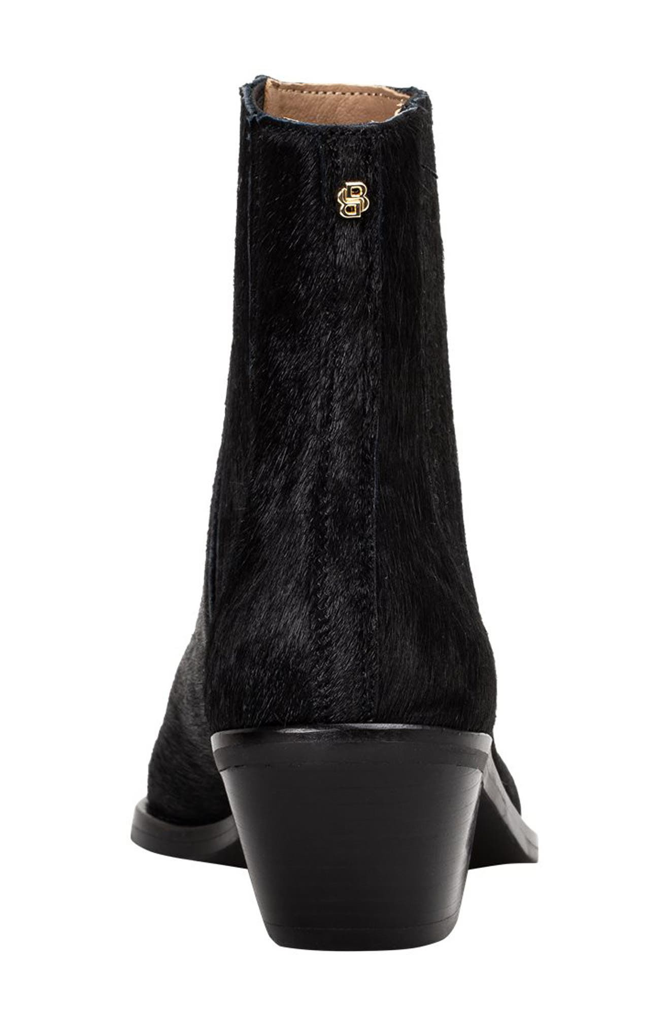 BOSS Genuine Calf Hair Chelsea Boot in Black at Nordstrom - 3