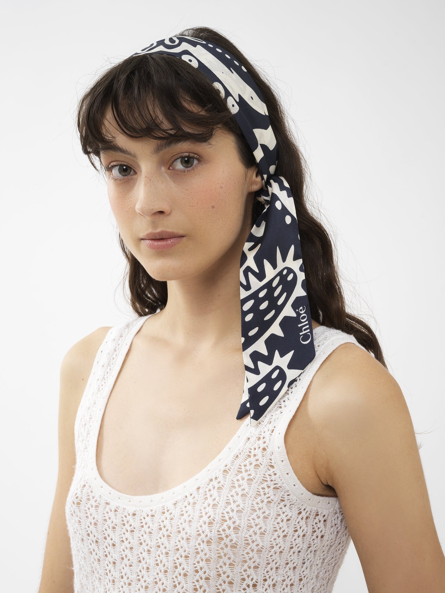 BANDANA PRINT BANDEAU SCARF - 4