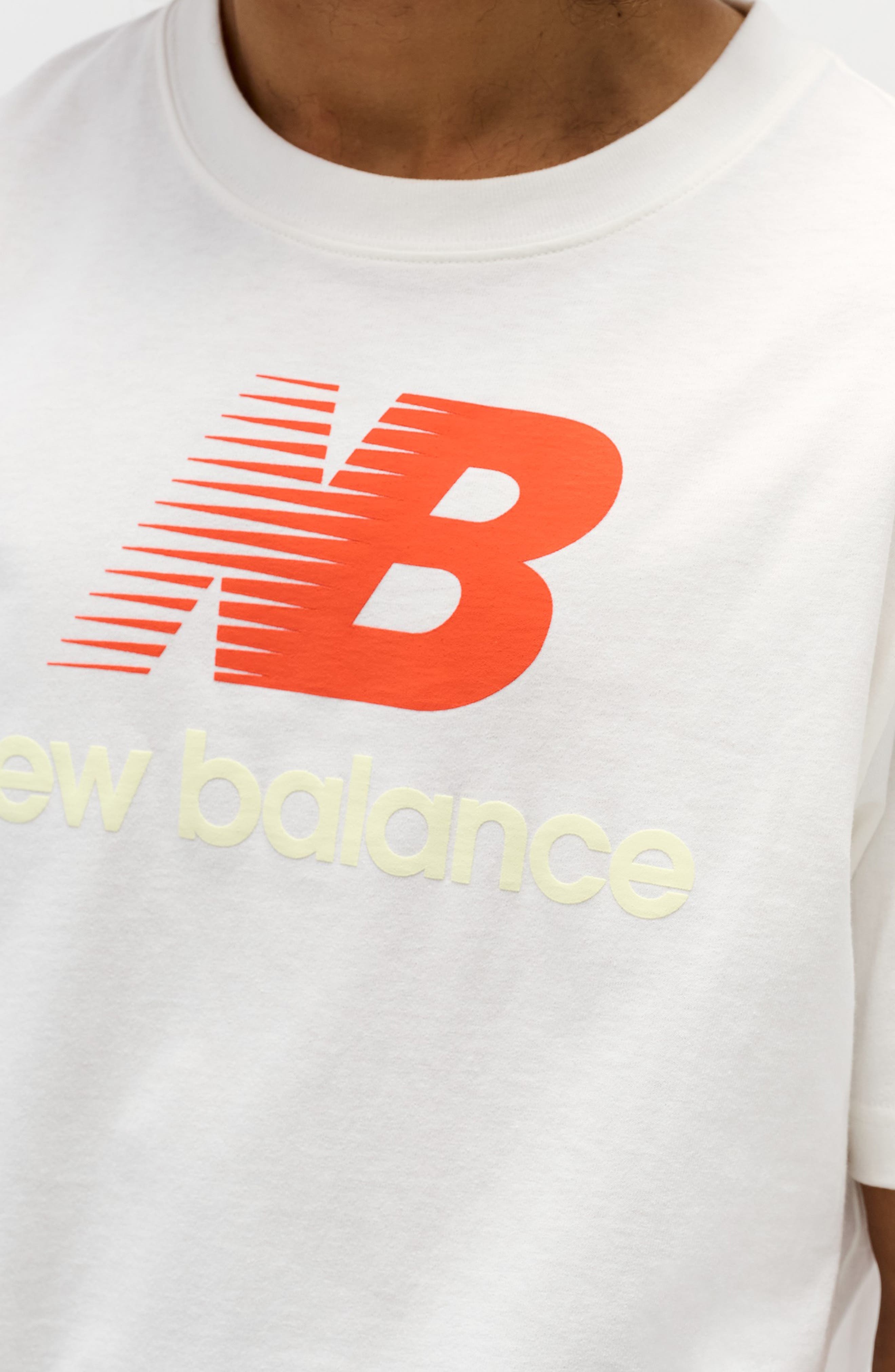 New Balance Made in USA Logo Graphic T-Shirt in Sea Salt at Nordstrom - 3