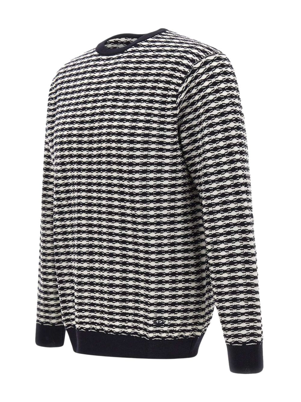 patterned wool sweater - 3
