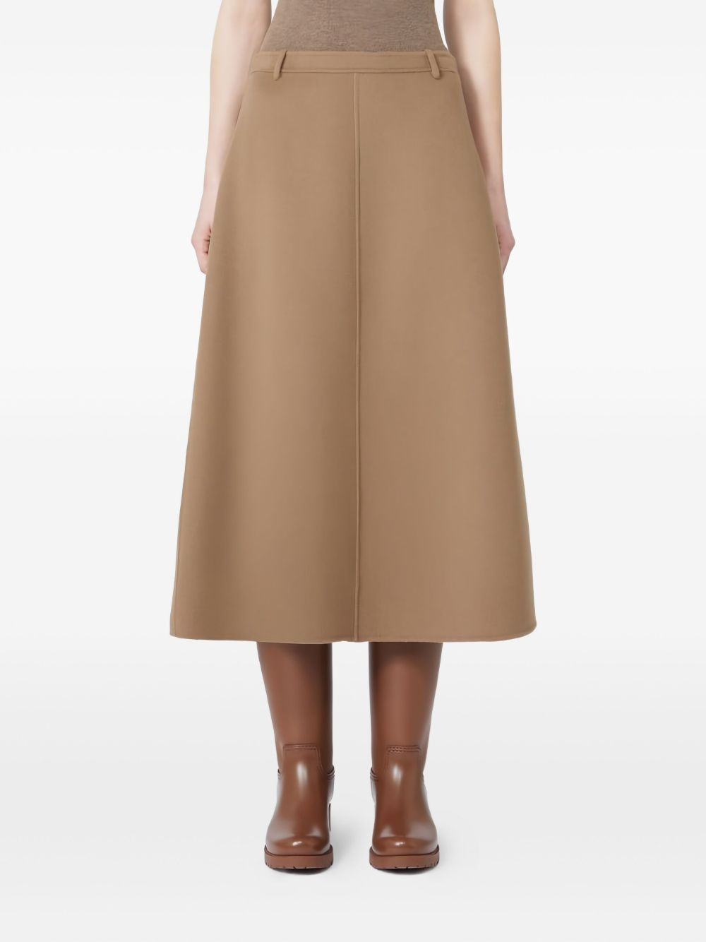 A-line wool skirt - 3