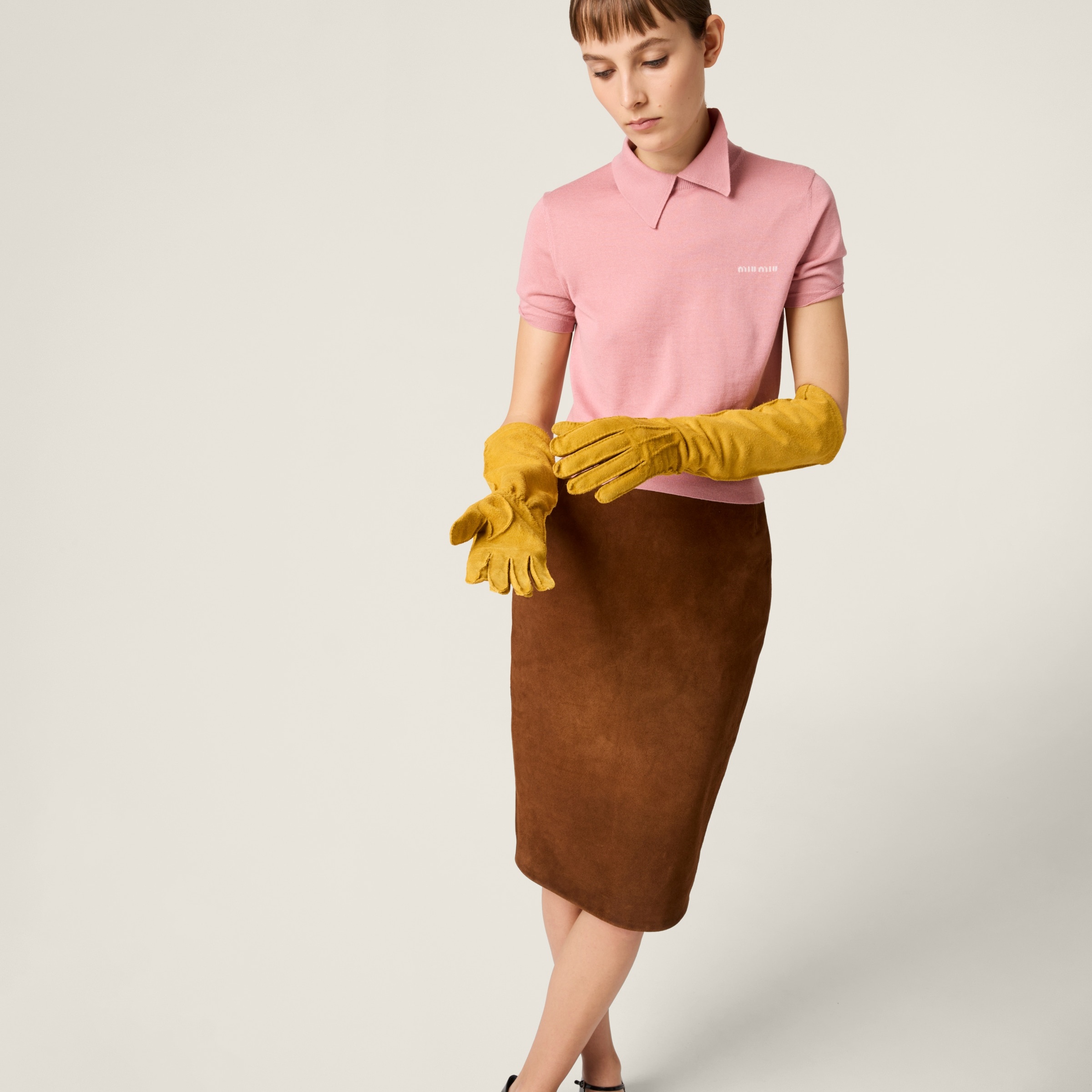 Miu Miu Silk and cashmere polo shirt | REVERSIBLE