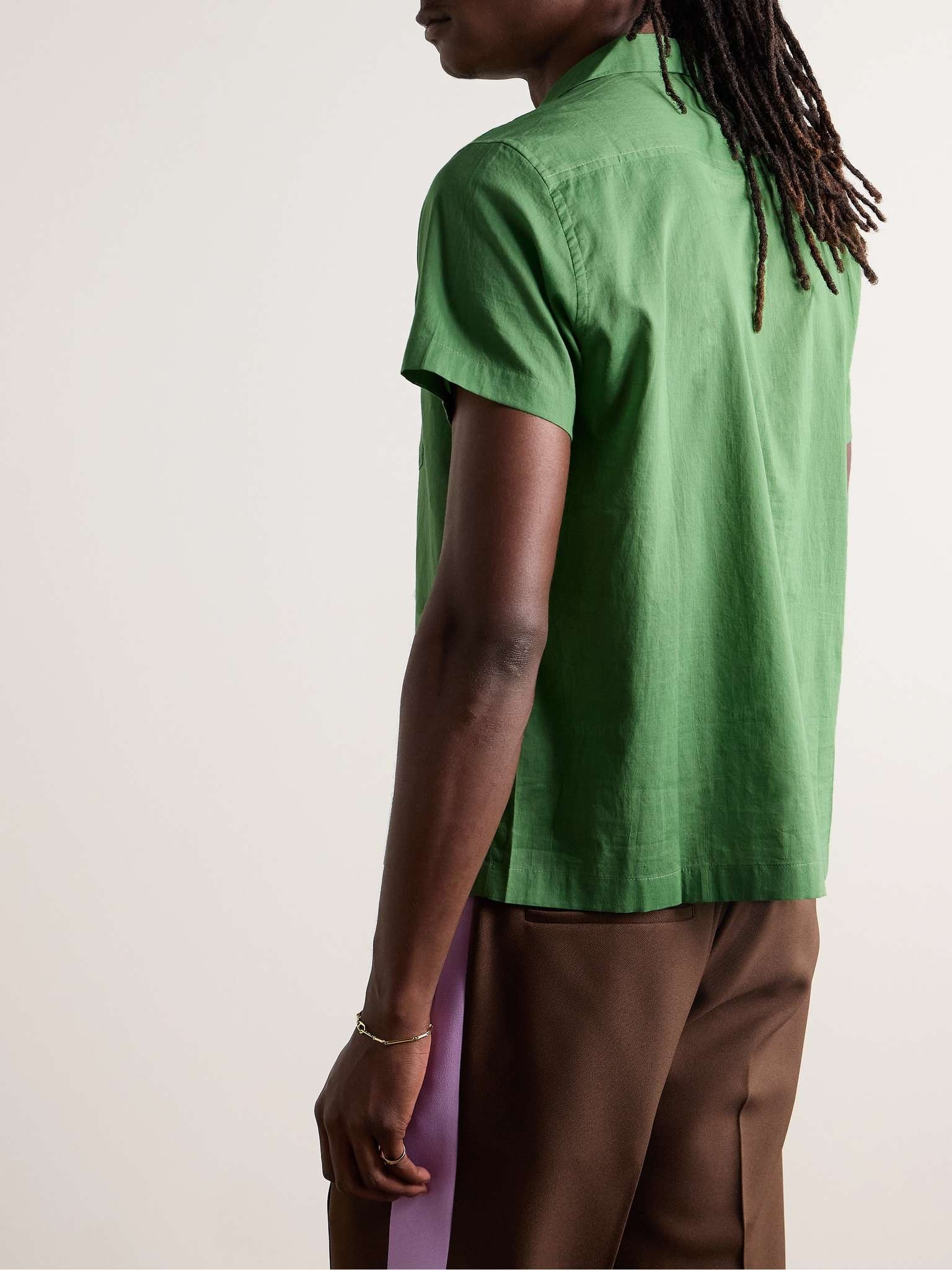 Camp-Collar Cotton-Voile Shirt - 3