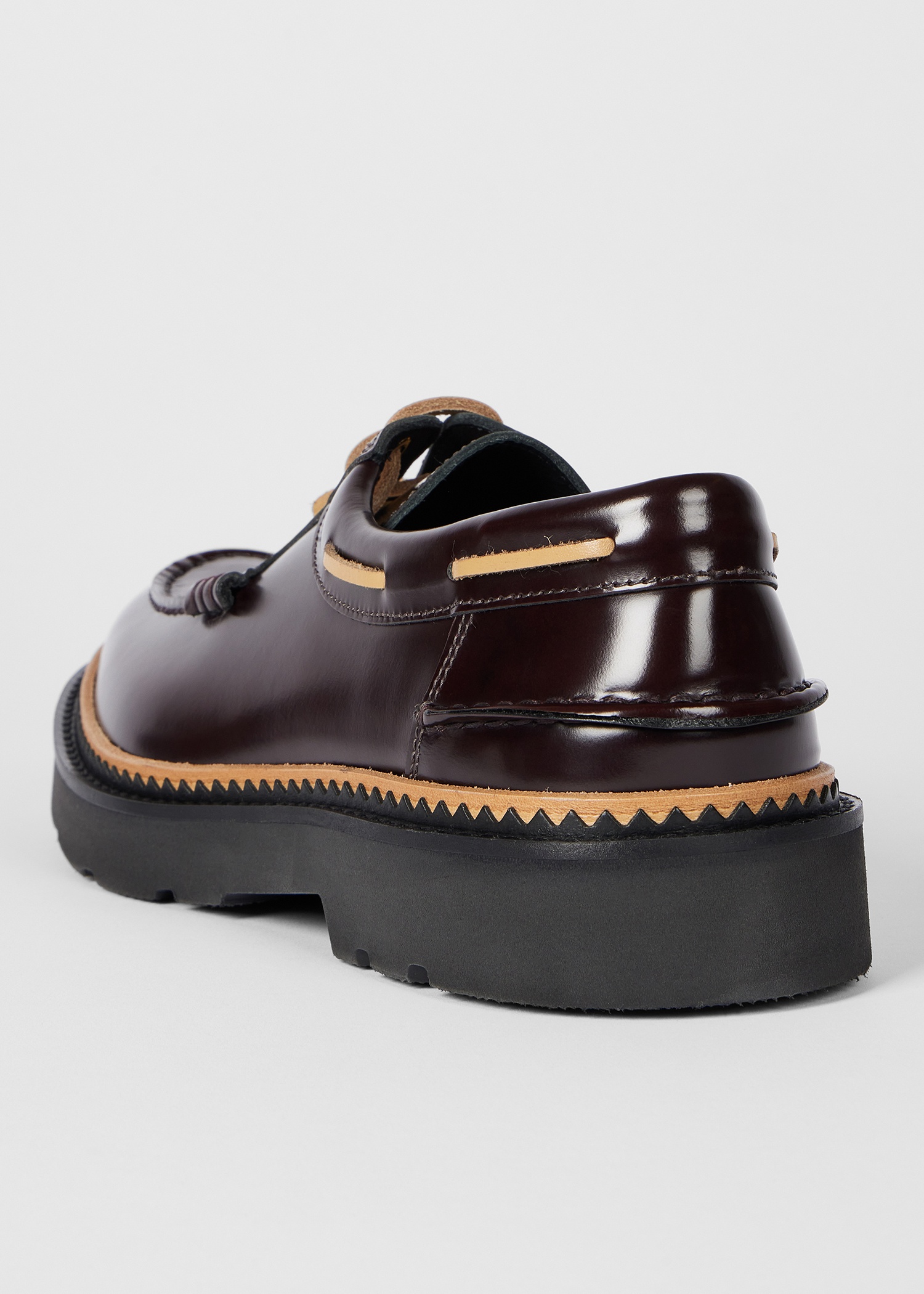Bordeaux Leather 'Barca' Shoes - 4