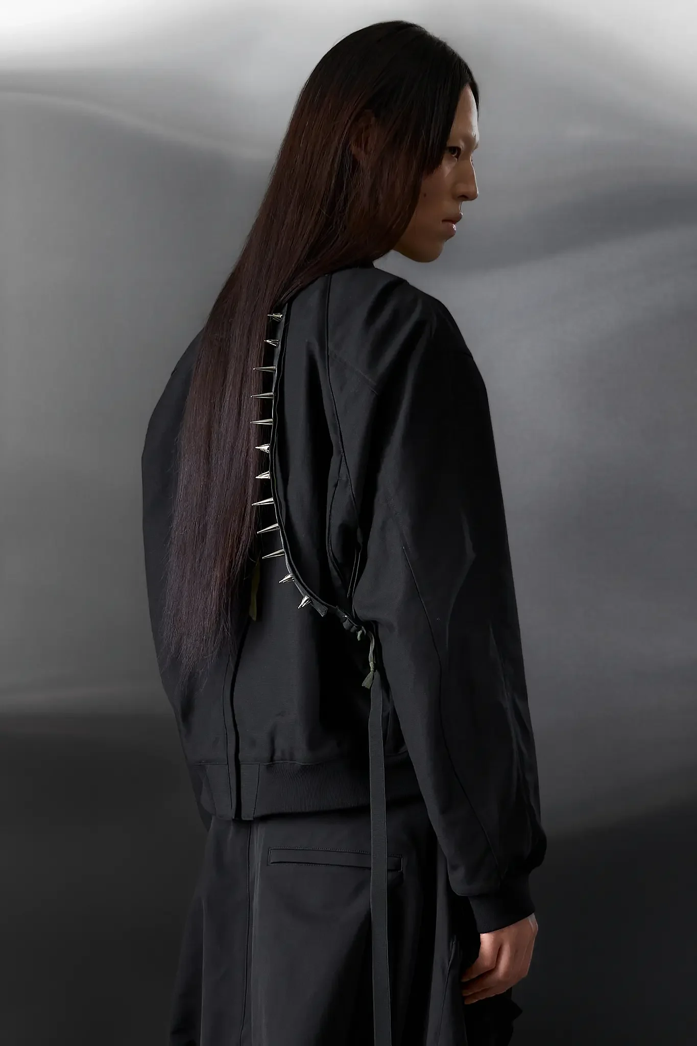 J126-KI Ripsmoleskin Cotton Vehicular Jacket Black - 1