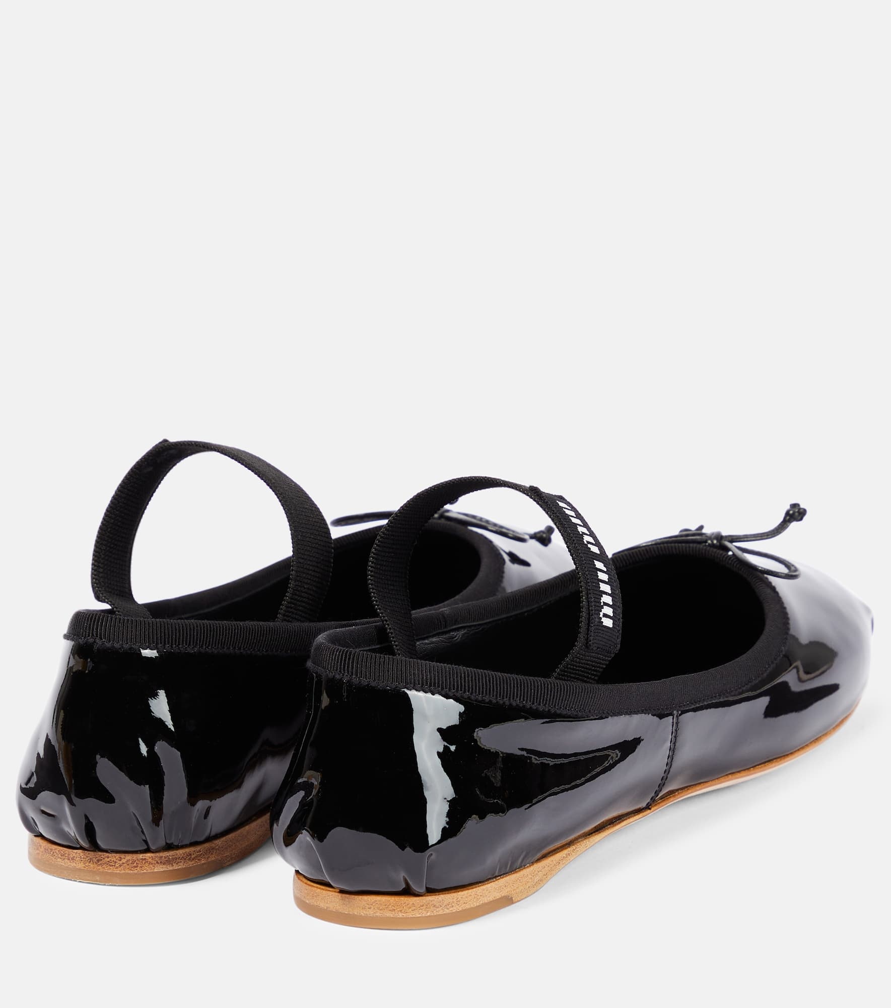 Logo patent leather ballet flats - 3