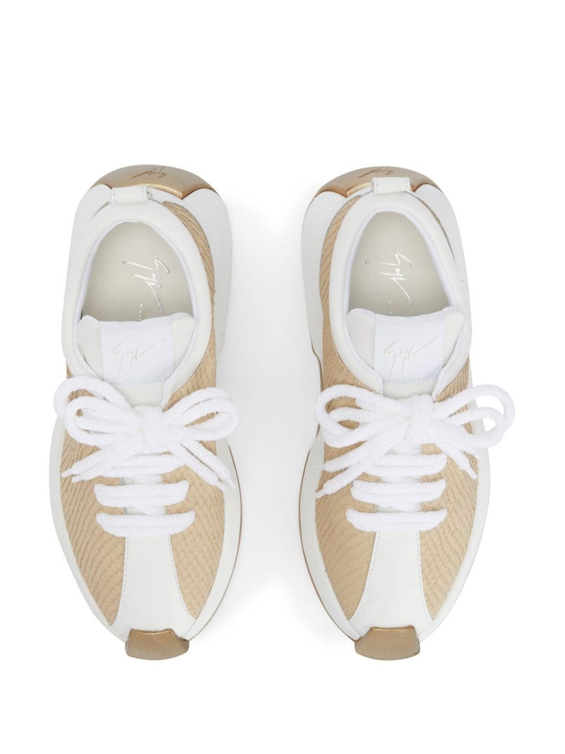 Ferox python-print sneakers 4