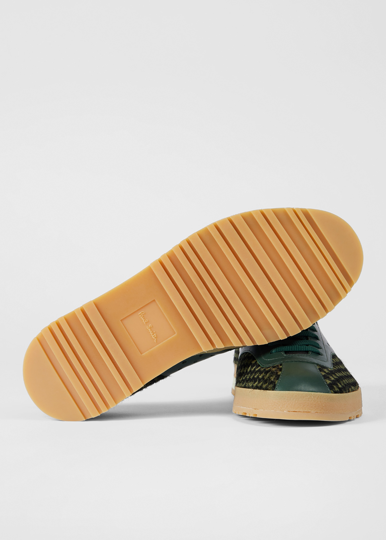 Green Houndstooth 'Zephyr' Trainers - 2