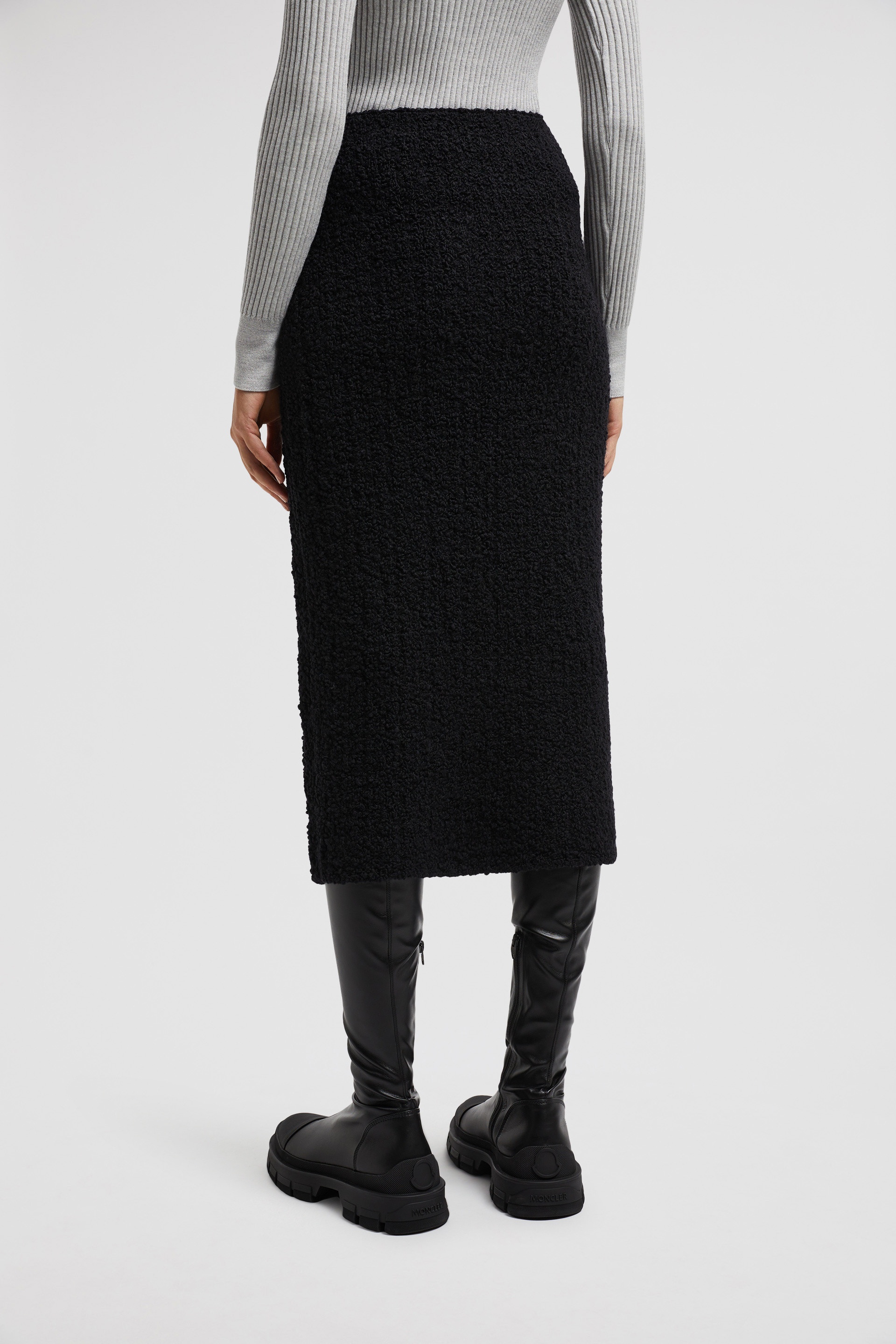 Bouclé Midi Skirt - 5