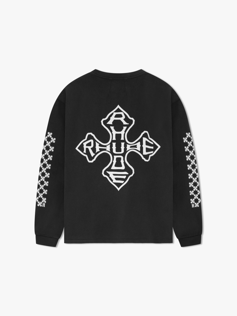 RHUDE CROSS LS TEE 2